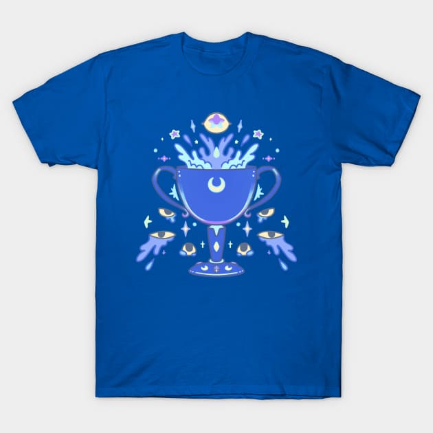 Be Not Afraid: Cosmic Chalice T-Shirt by phogar